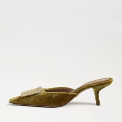 Sam Edelman Brit Kitten Heel Mule Chartreuse