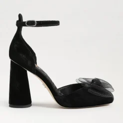 Sam Edelman Colter Ankle Strap Block Heel Black