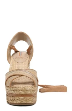 Sam Edelman Vaughn Ankle Wrap Espadrille Platform Wedge Sandal