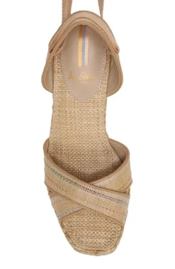 Sam Edelman Vaughn Ankle Wrap Espadrille Platform Wedge Sandal
