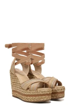 Sam Edelman Vaughn Ankle Wrap Espadrille Platform Wedge Sandal