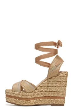 Sam Edelman Vaughn Ankle Wrap Espadrille Platform Wedge Sandal