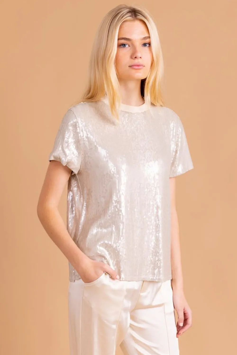 S'edge Apparel S'Edge Apparel Ava Top Marshmallow