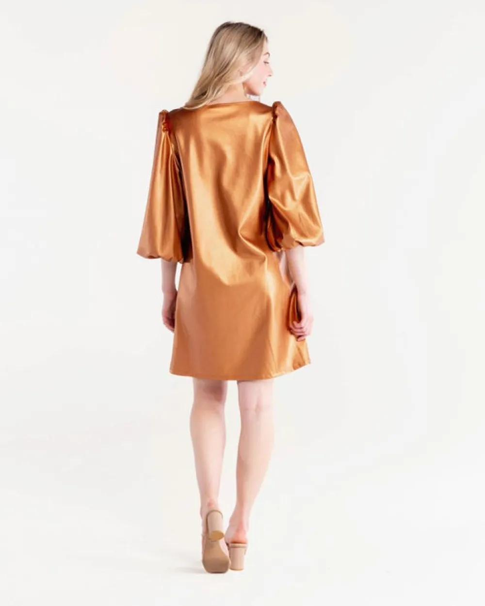 S'edge Apparel S'Edge Apparel Colette Dress Copper