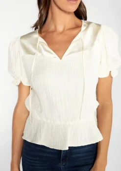 S'edge Apparel S'Edge Apparel Mila Top In Frosting