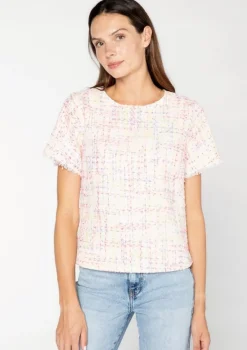 S'edge Apparel S'Edge Apparel Serena Top Party Tweed