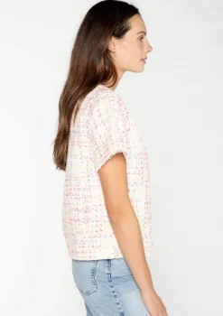 S'edge Apparel S'Edge Apparel Serena Top Party Tweed