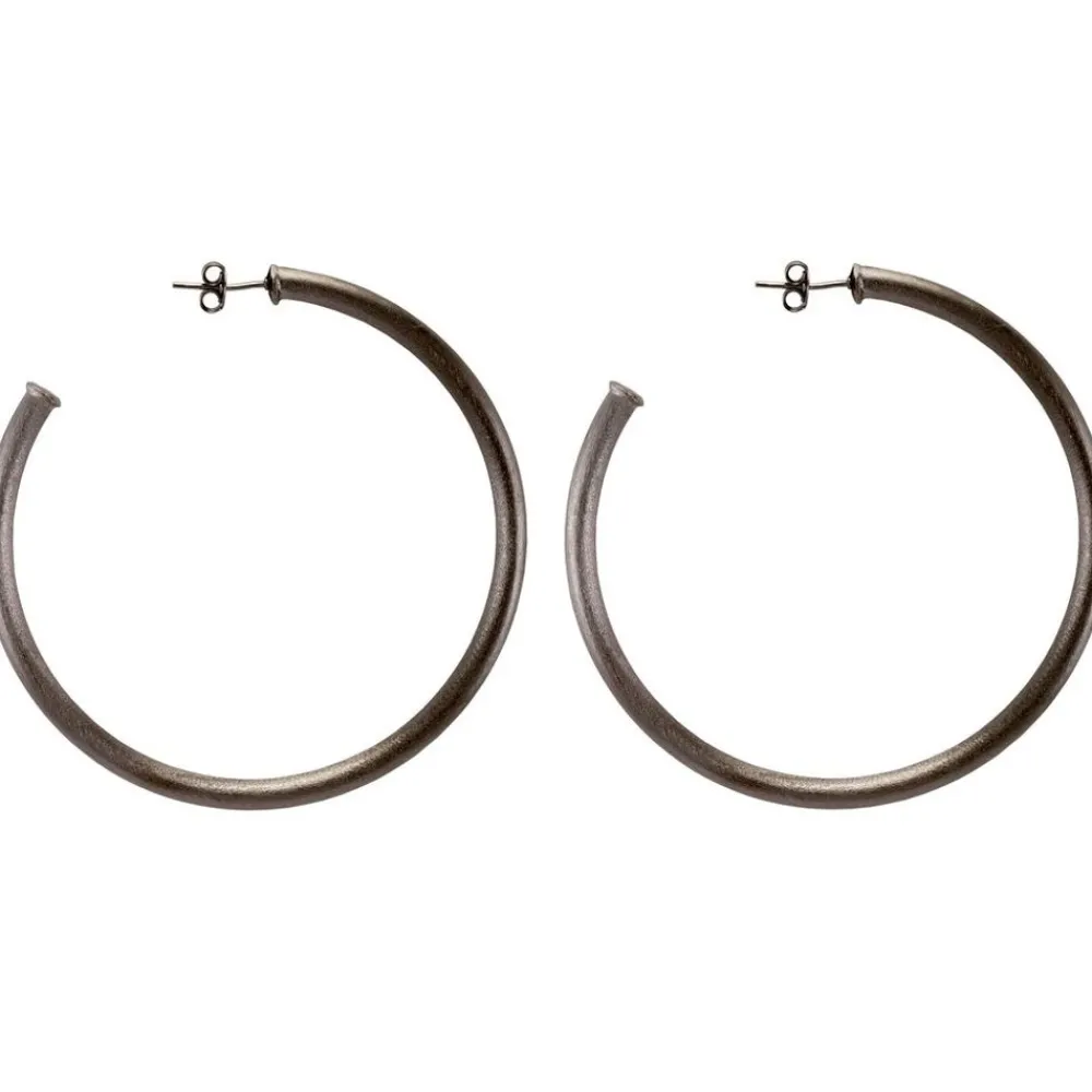Sheila Fajl Everybody'S Favorite Hoop Gun Metal
