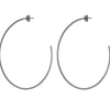Sheila Fajl Jillian Hoops Gun Metal