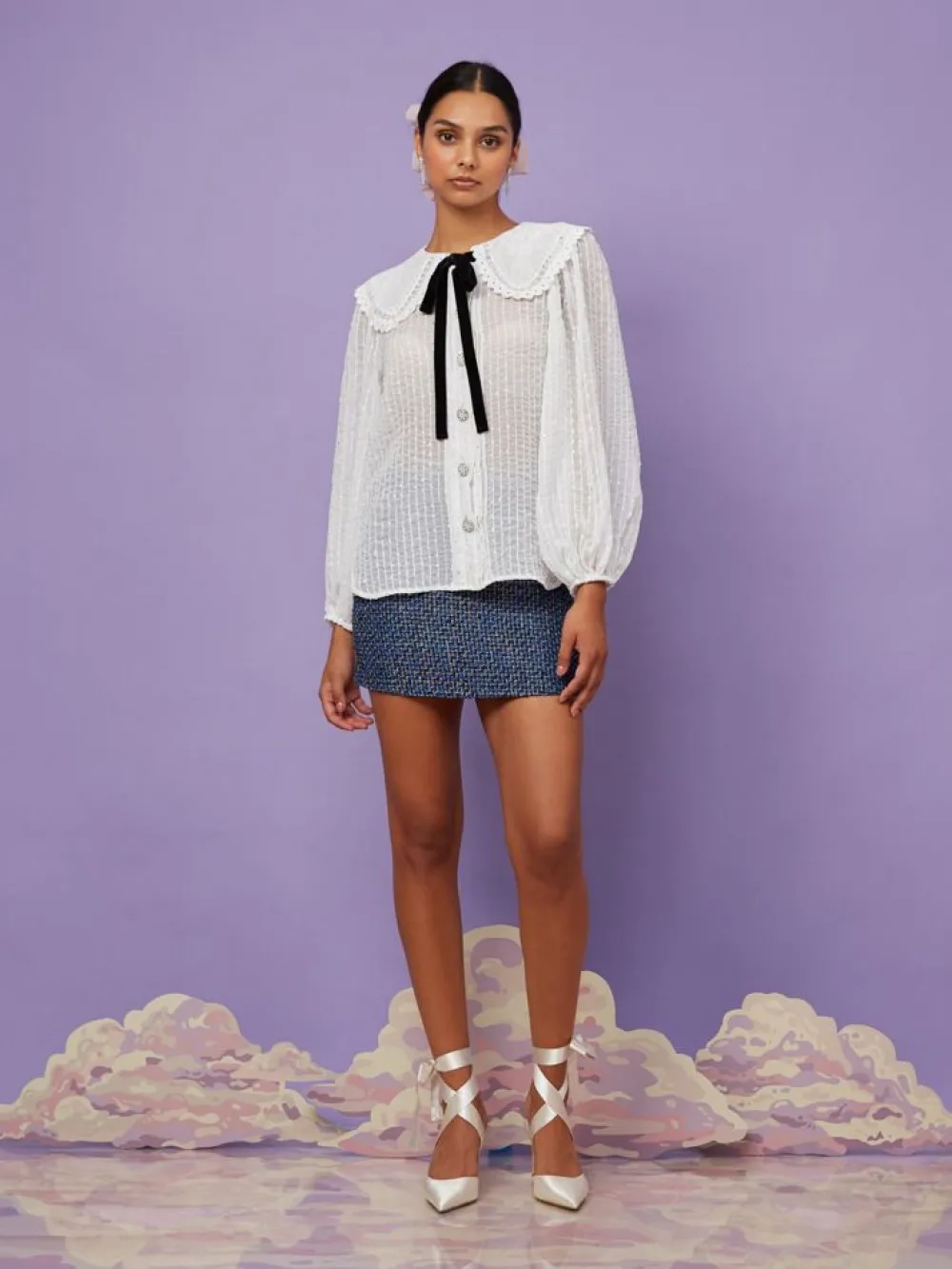 Sister Jane Ballet Tweed Mini Skirt