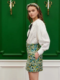 Sister Jane Bouquets Jacquard Mini Skirt