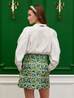 Sister Jane Bouquets Jacquard Mini Skirt