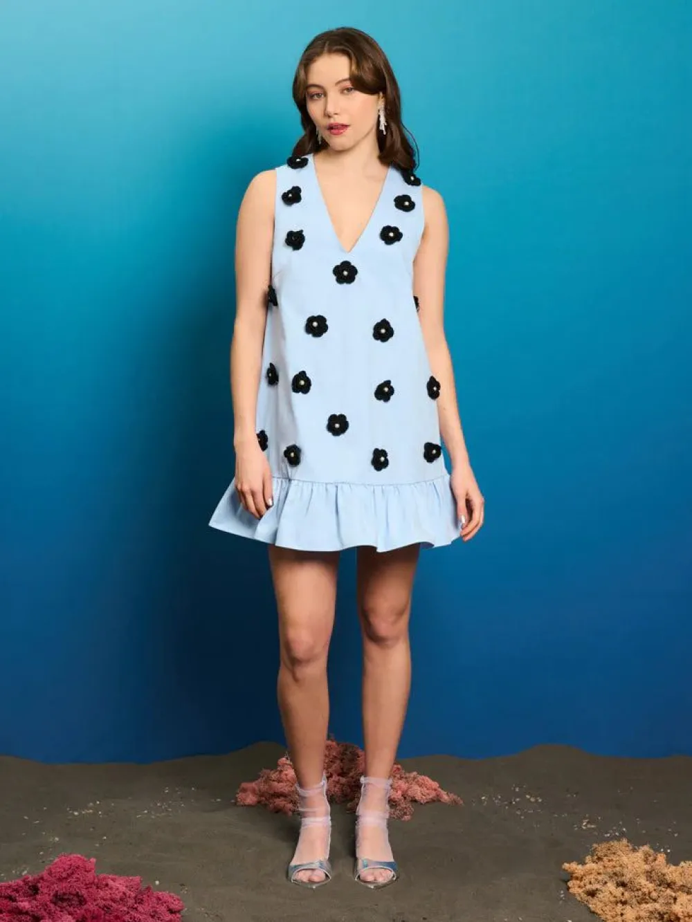 Sister Jane Capri Crochet Mini Dress