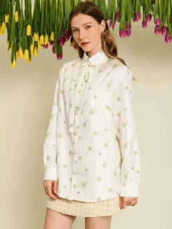 Sister Jane Ditsy Pick Shirt - Pearled Ivory