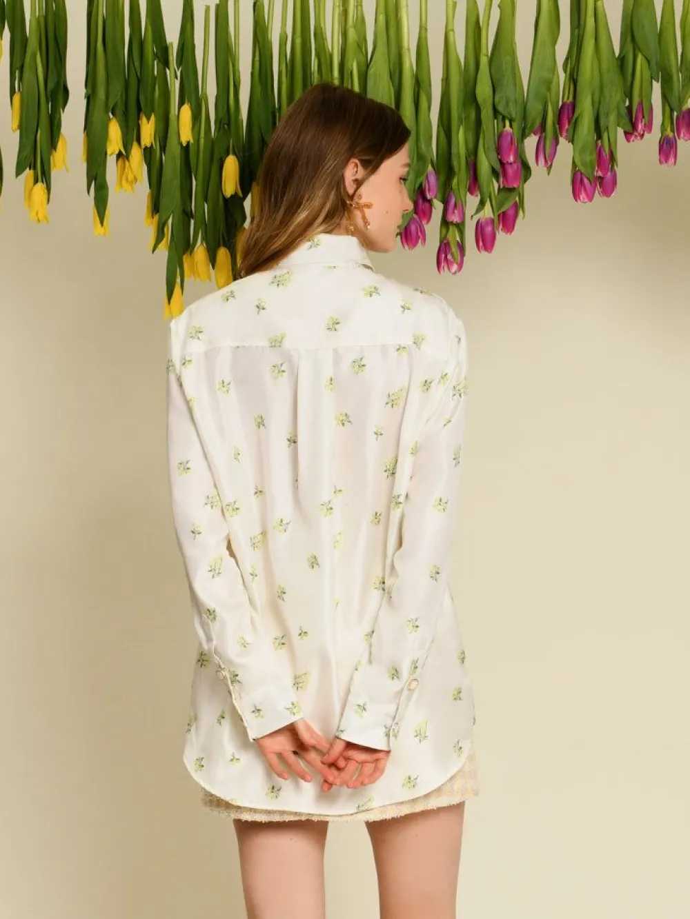 Sister Jane Ditsy Pick Shirt - Pearled Ivory