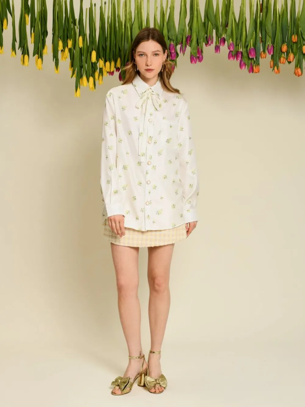 Sister Jane Ditsy Pick Shirt - Pearled Ivory