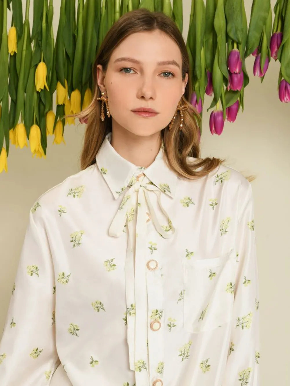 Sister Jane Ditsy Pick Shirt - Pearled Ivory