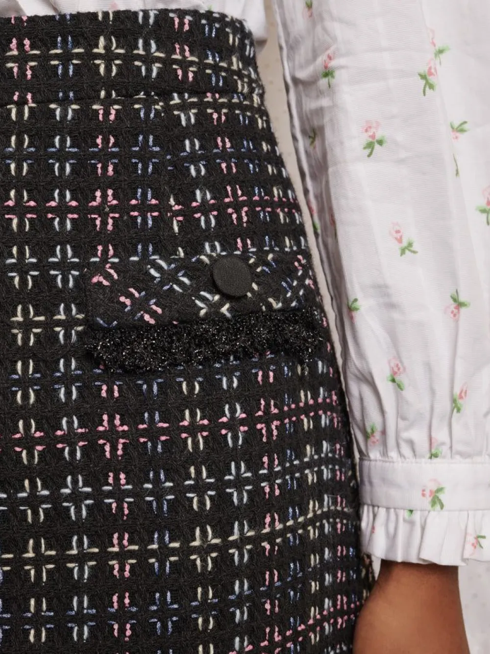 Sister Jane Lucinda Tweed Mini Skirt