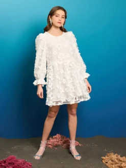 Sister Jane Periwinkle Organza Mini Dress