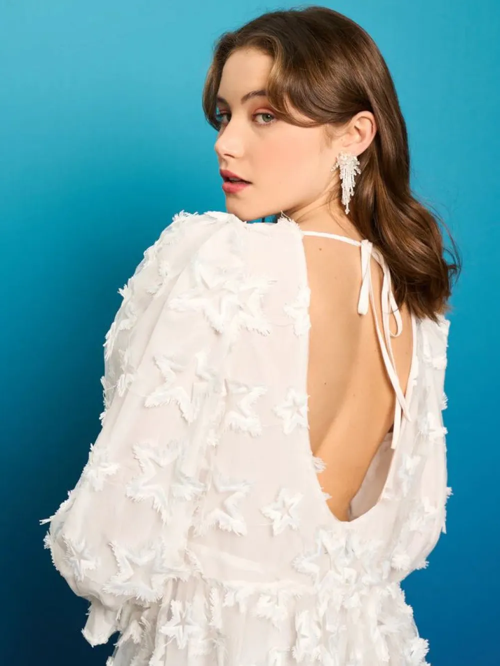 Sister Jane Periwinkle Organza Mini Dress