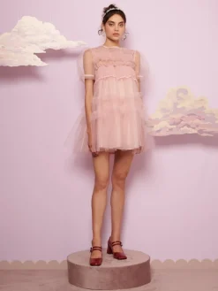 Sister Jane Pointe Tulle Shirring Dress