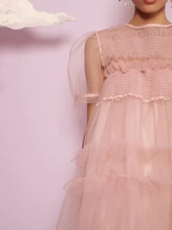 Sister Jane Pointe Tulle Shirring Dress