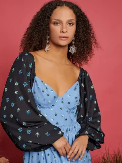 Sister Jane Saddle Floral Maxi Dress