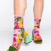 Sock Candy Dopamine Cats Sheer Crew Sock