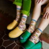 Sock Candy Evil Eye Sheer Crew Sock