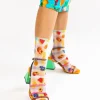 Sock Candy Gingham Fruits Ankle Sock