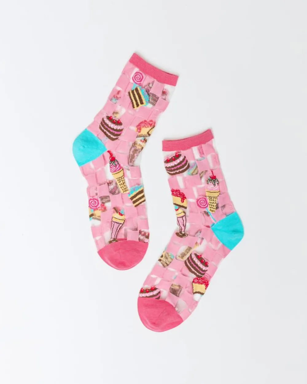 Sock Candy Retro Sweets Sheer Crew Sock