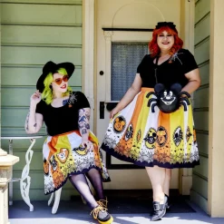 Stitch Shoppe Mickey Spider Web Kelly Top