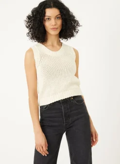 Stitches and Stripes Madison White Tank