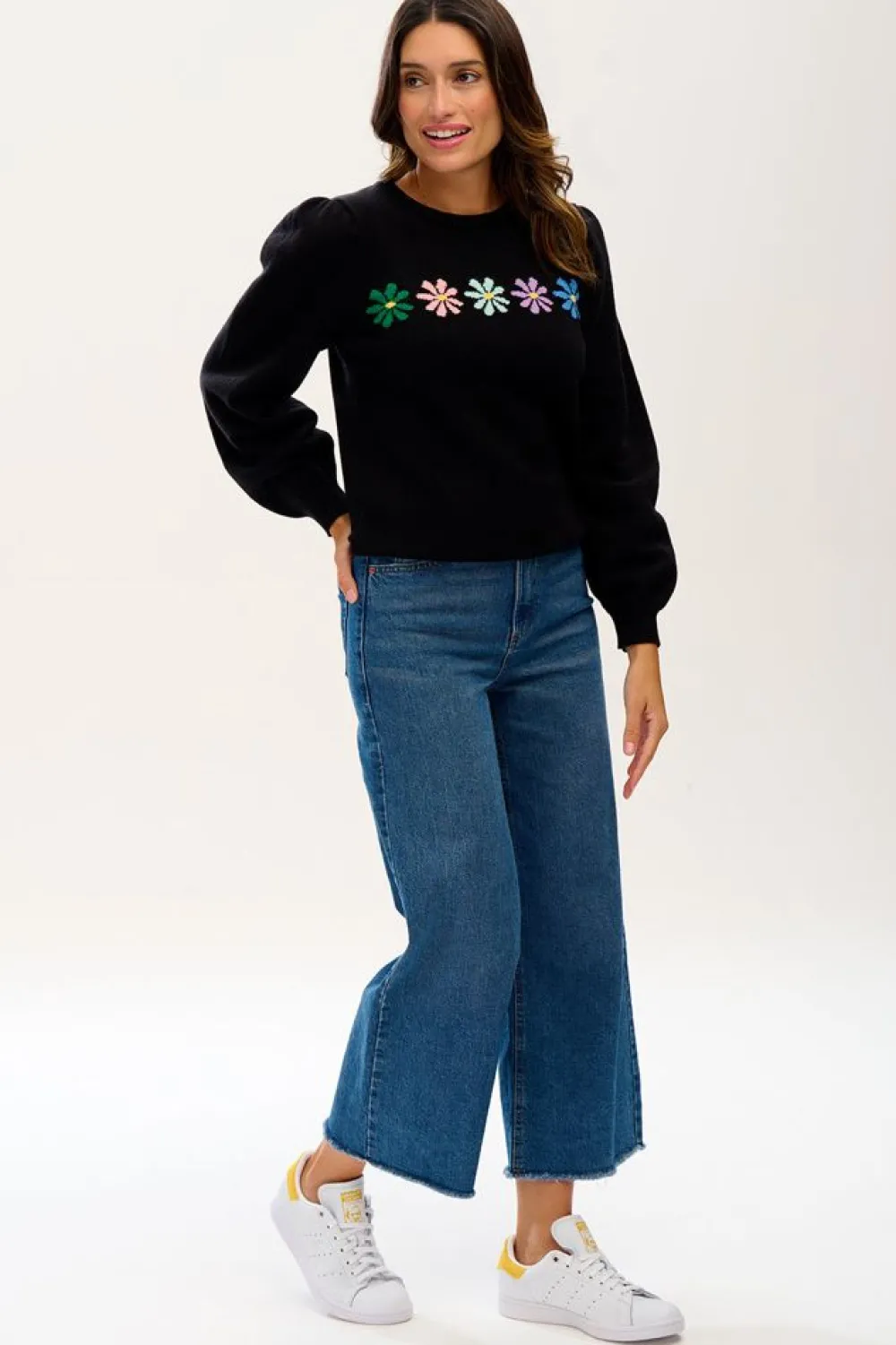 Sugarhill Brighton Andrea Rainbow Daisies Jumper