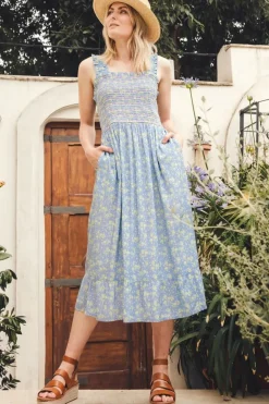 Sugarhill Brighton Ember Shirred Sundress Star Meadow