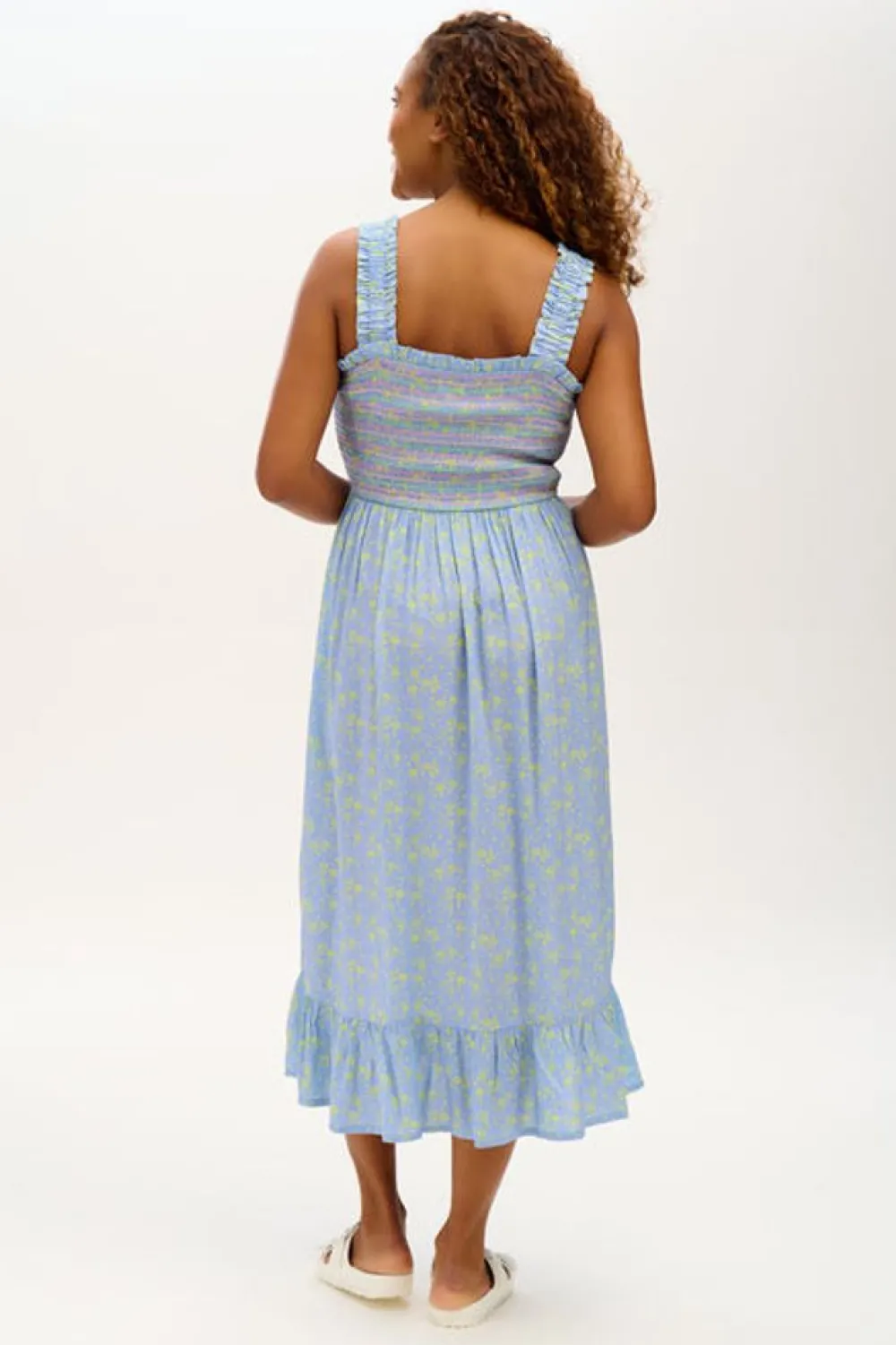 Sugarhill Brighton Ember Shirred Sundress Star Meadow