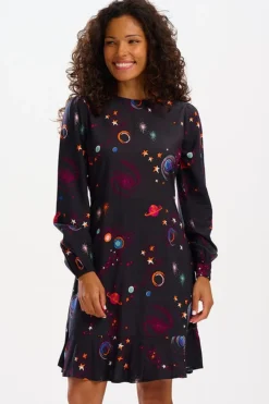Sugarhill Brighton Juliette Dress - Black, Colourful Universe