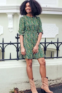 Sugarhill Brighton Lorelei Dress - Black/Green, Ditsy Floral