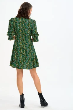 Sugarhill Brighton Lorelei Dress - Black/Green, Ditsy Floral