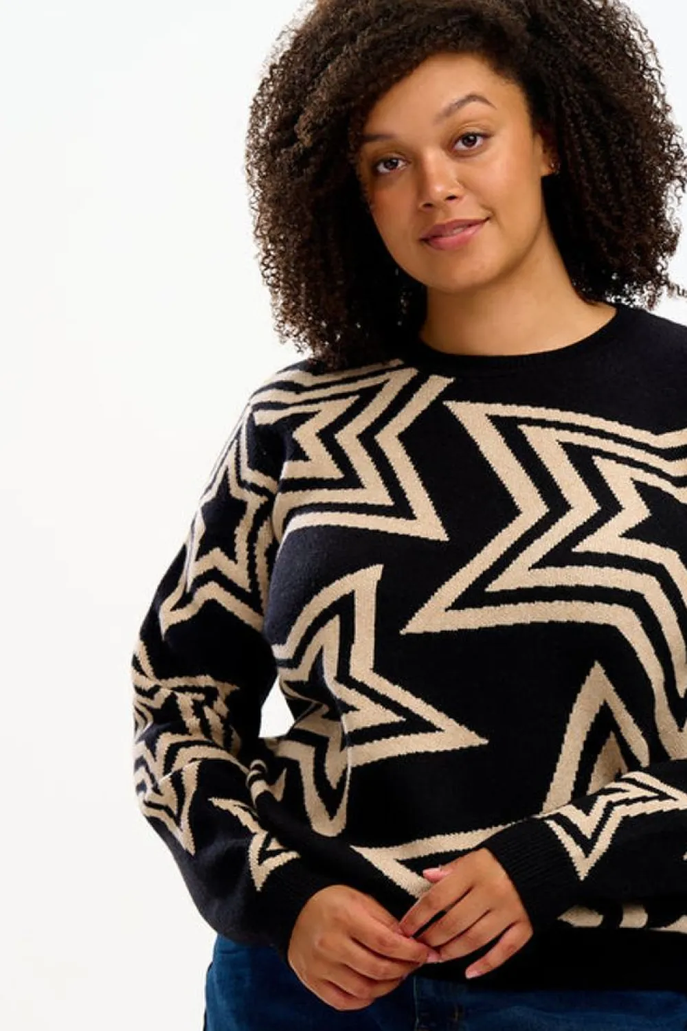 Sugarhill Brighton Thalia Jumper - Black, Star Explosion