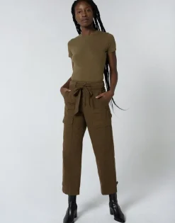Unpublished Mia Belted Utility Pant Earth